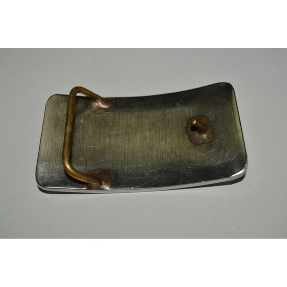 Vintage Freemasons Silver Tone Custom Monogram AWM Belt Buckle Rare - Picture 3 of 5